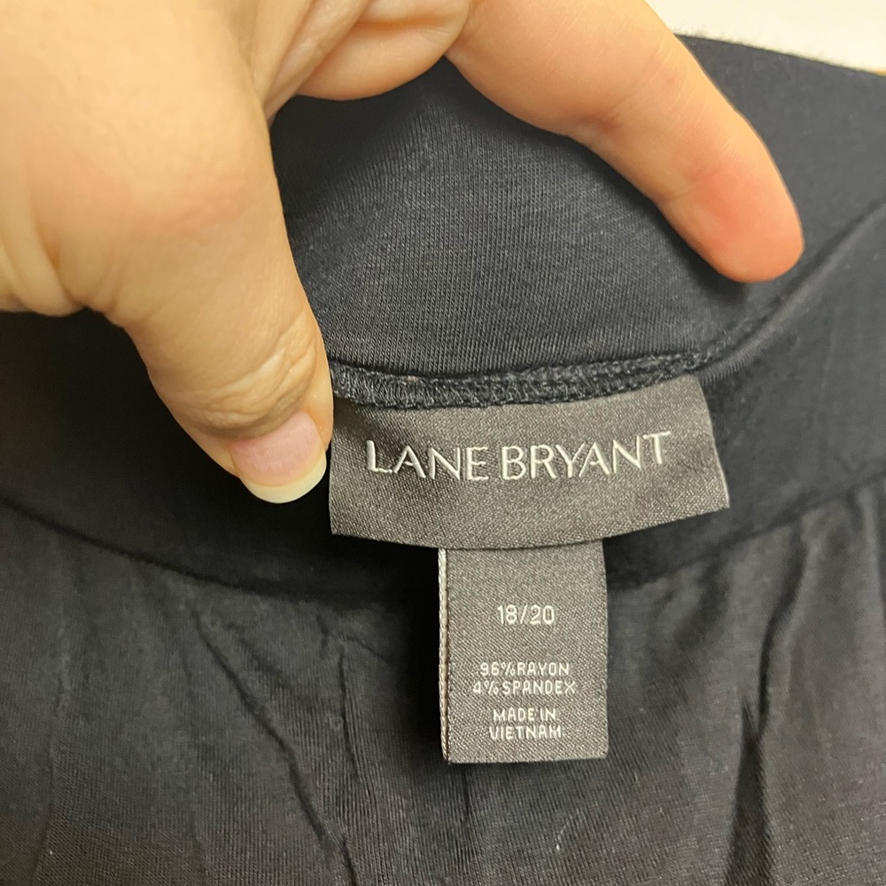 Lane Bryant Plus Size Basic Solid Black Maxi Skirt - image 5